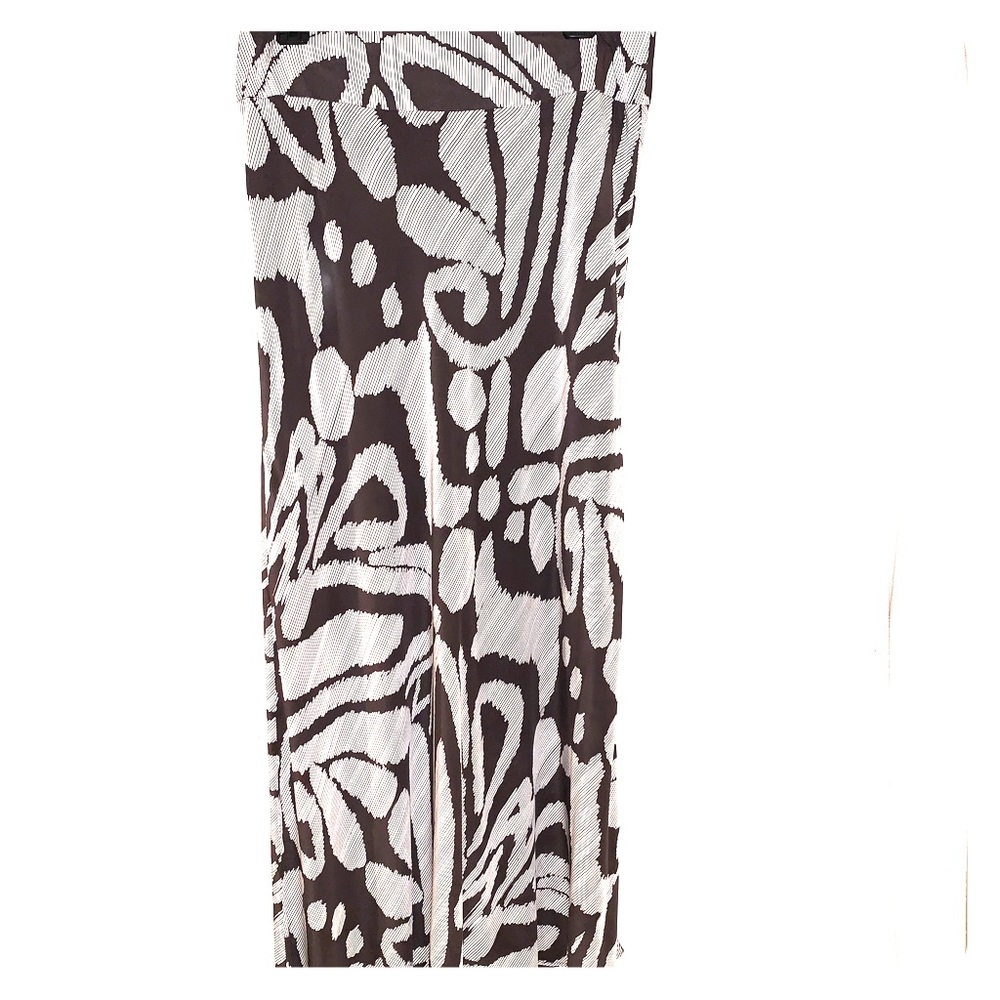 Banana Republic Silk Long Skirt, chocolate brown